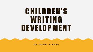 Children's Writing Development in the Early Years