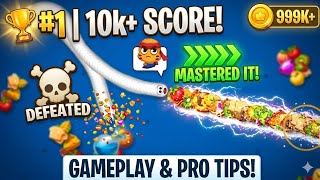 How I Became #1 🏆 Worms Zone Android Gameplay & Tips #10k  screenshot 3