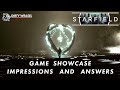 Starfield Game Showcase - Impressions and Answers