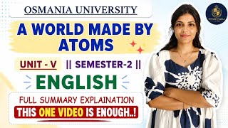 Download lagu ENGLISH | A WORLD MADE BY ATOMS | FULL EXPLANATION | SEM-2 OU | 💯 PASS | @shivanipallela 