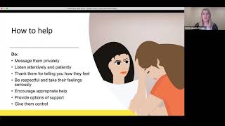 Supporting a Friend Online - Webinar by Roisin Trainor