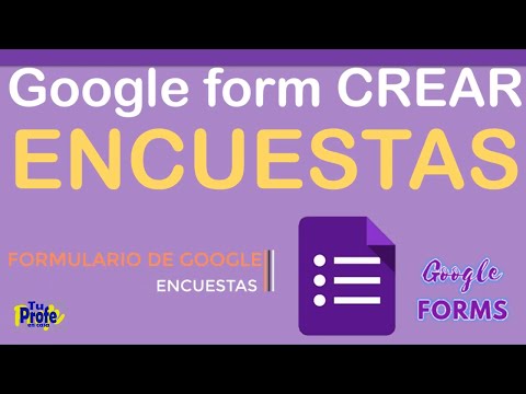 8. FORMULARIO DE GOOGLE CREAR ENCUESTA