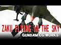 3DCGでGundam Fan Movie『ザク、飛ぶ!』