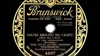 1930 Nick Lucas - You’re Driving Me Crazy (What Did I Do?)