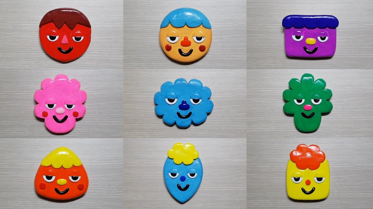 Noodle & Pals Sleepy Face Clay Cracking Collection 천사점토 국수와 친구들 졸린 얼굴 점토 부수기 모음