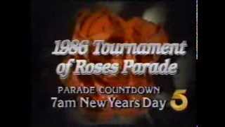 KTLA Tournament Of Roses Parade Promo #3 1/1/86