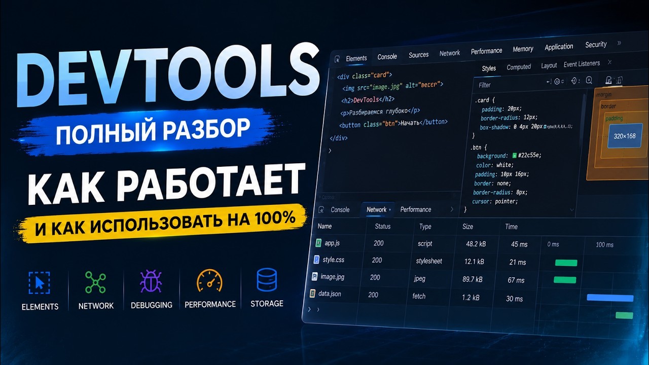 Как использовать DevTools — подробный гайд - YouTube