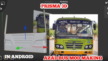🤔How To Make Ksrtc Azad Bus Mod - In Android - For Prisma 3d || Ksrtc Bus Mod Making Tutorial ||