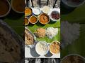 Andhra meal served on banana leaf #southindianfood #india #andhrapradesh #fyp