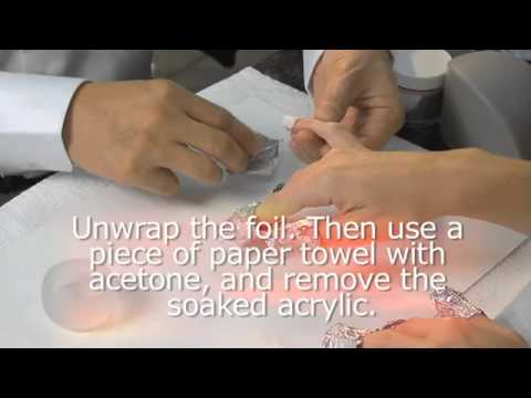 How to Soak Off Nails Tutorial Part 11 by Amazing Nail Concepts ANC - YouTube