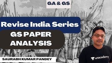 REVISE INDIA SERIES ON GS PAPER ANALYSIS |Saurabh Kumar Pandey #gate2023 #unacademy #ese #gate