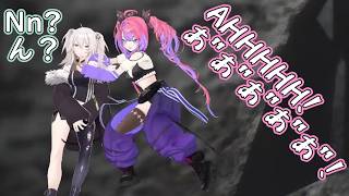 Botan and Vivi have opposite reactions to horror!【Hololive】