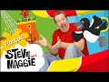 Jouons au parc avec Steve and Maggie Français | Le jeu du loup pour enfants