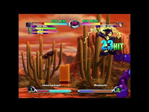 MvC2: Romneto - Psylocke Dual Infinite (NJ + Psy-Shot) 60 hit Combo .:11.30.23:.