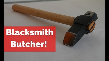 How to make a blacksmiths butcher! step by step