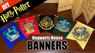 ⚡️Harry Potter DIY - Hogwarts House Banners