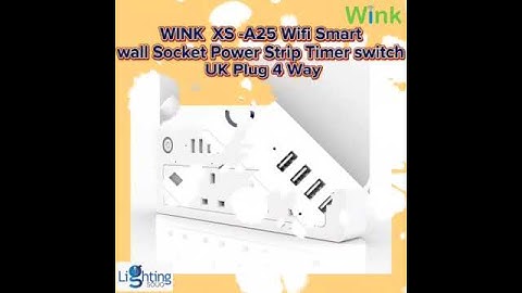 WINK XS-A25 Wifi Smart Wall Socket Power Strip #lightingsouq #shortvideo #smartbulb #wallsocket