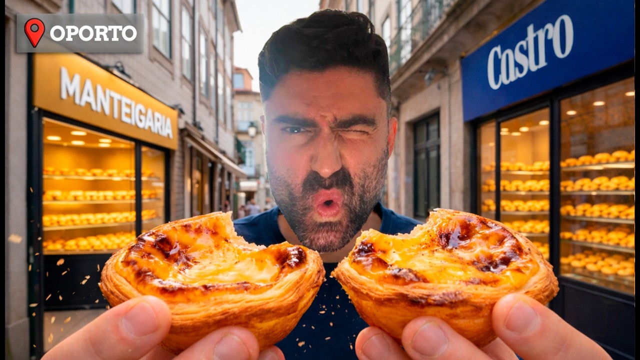 Encuentré EL MEJOR Pastel de Nata en Oporto 🇵🇹