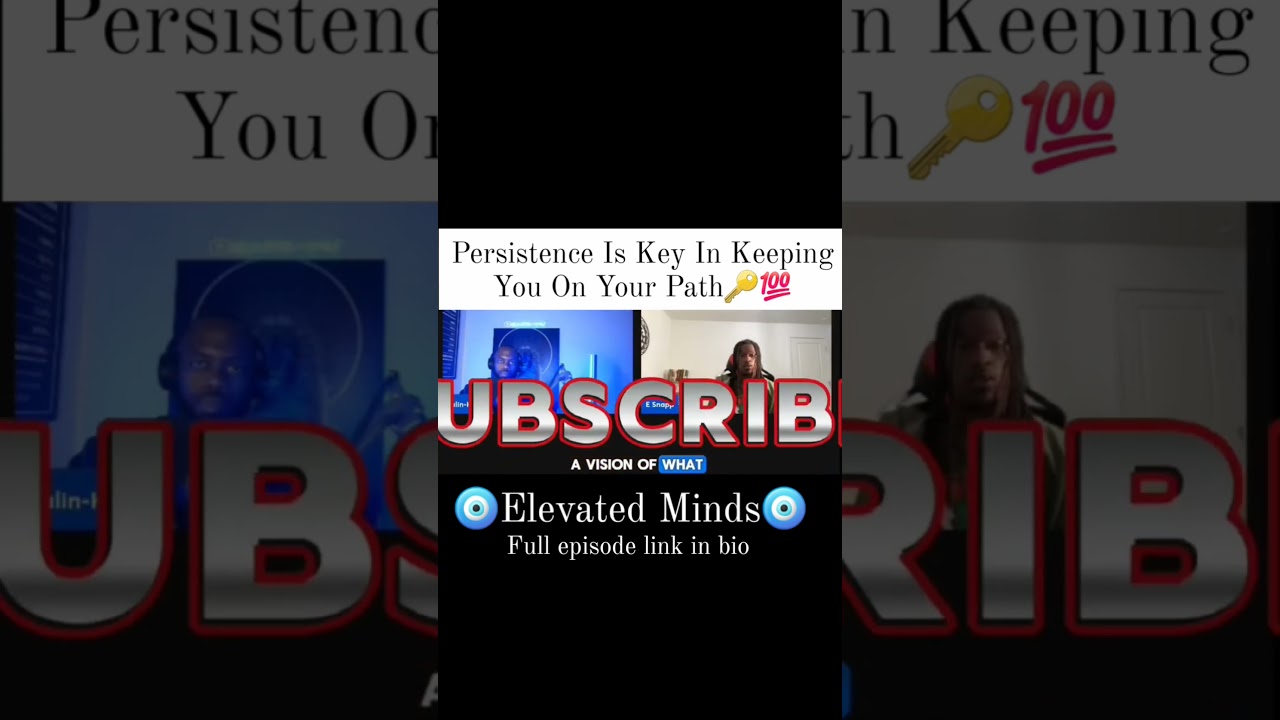 Persistence Keeps You On Your Path 