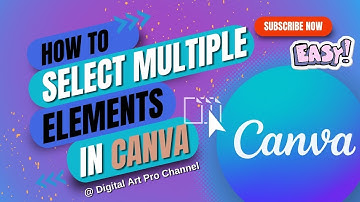 Master Canva Fast: Easy Trick on how to Select Multiple Elements on PC |(2024 Tutorial) #canva
