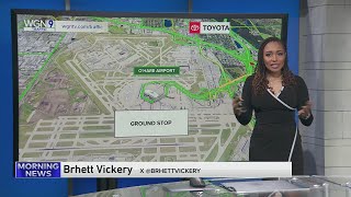 Ground stop issued at O'Hare, Midway airports