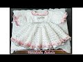 Vestidinho em crochê para bebê de 3 a 6 meses