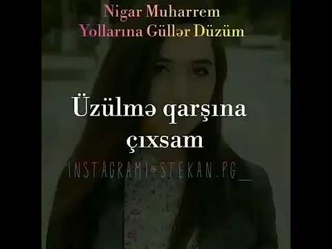 Whatsapp üçün status ( məzəli və maraqlı videolar) Nigar Muharrem - Yollarına Güller Düzüm