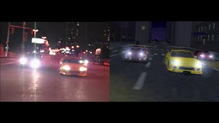 Midnight Club: Street Racing - 20th Anniversary Intro Remake Side by Side Comparison screenshot 1