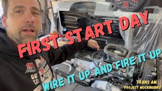 Fired up, starting an engine for the first time. How to wire it up and make it run