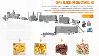 Corn Flakes Machinecorn Flakes Processing Linebreakfast Cereals Machinecorn Flex Machine