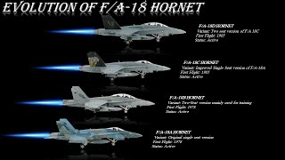 Эволюция F/A-18 Hornet (от F/A-18A до Block III Advanced Super Hornet)