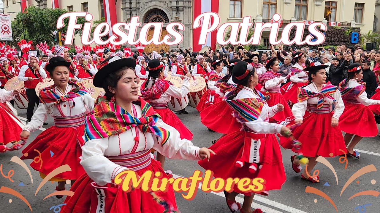 Fiestas Patrias in Peru 🇵🇪 | Traditional Dance Parade in Miraflores (Pasacalle Folklórico)