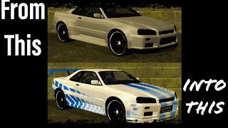 Nissan Skyline GT-R R34 in GTA San Andreas