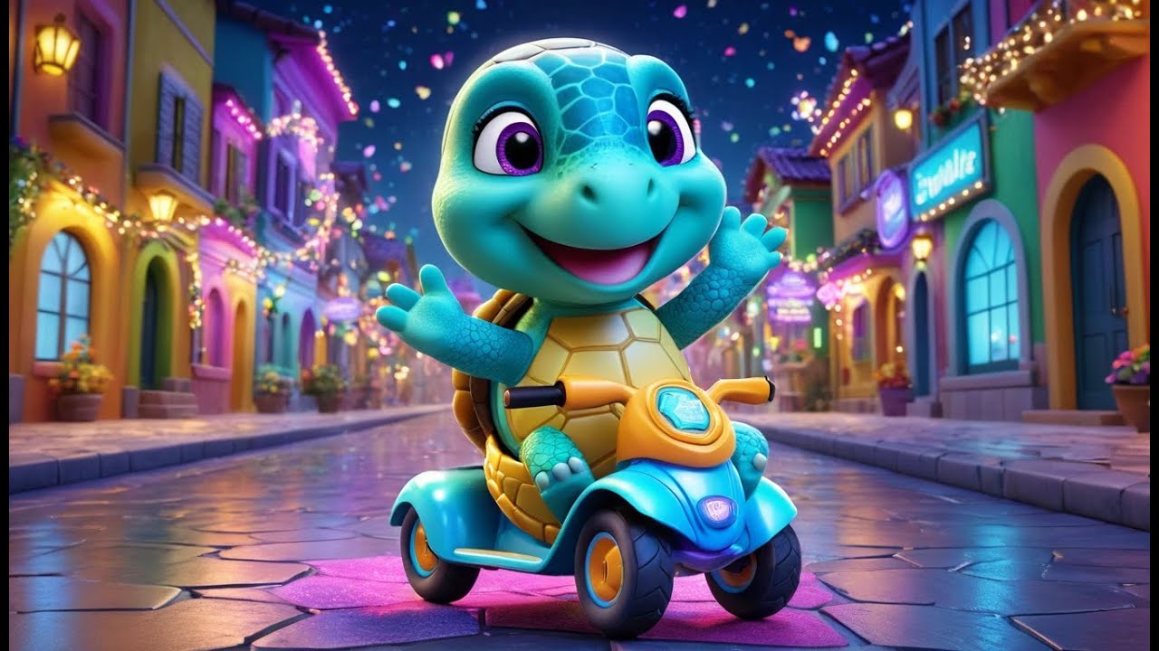 Twinkle Turtle's Magic Scooter | Fun Adventure Song for Kids | Magical Turtle Rhyme
