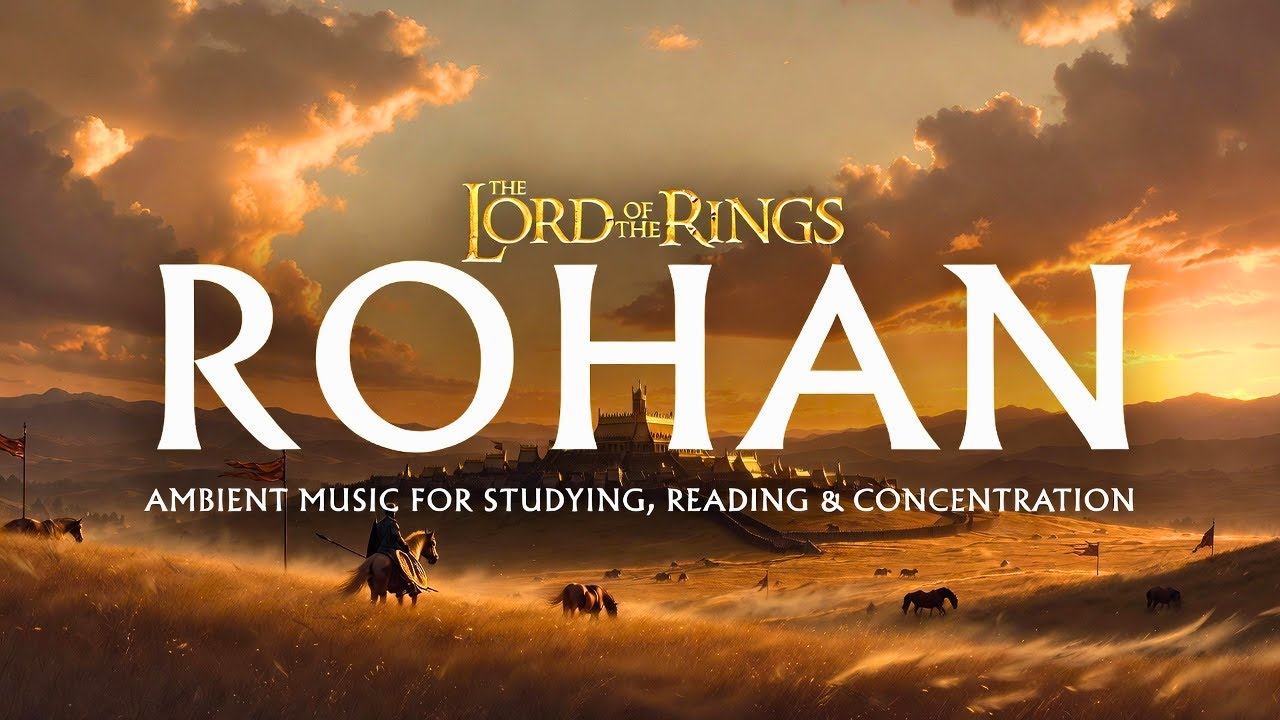 Lord of the Rings | Rohan | Ambient Music for Studying, Reading & Concentration | 4 Hours