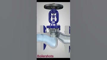 Globe Valve Working Animation || Bellow Sealed Globe Valve #trending #steamboiler #viralvideo