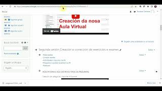 Exportar e importar preguntas da Aula Virtual