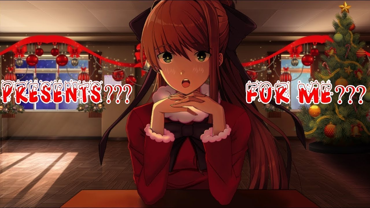 Spoiling Monika with Presents for Christmas! (DDLC Monika After Story ...