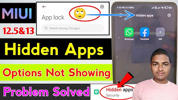 redmi hidden apps option not showing | how to hide apps in miui 13 | app hide kaise kare redmi phone