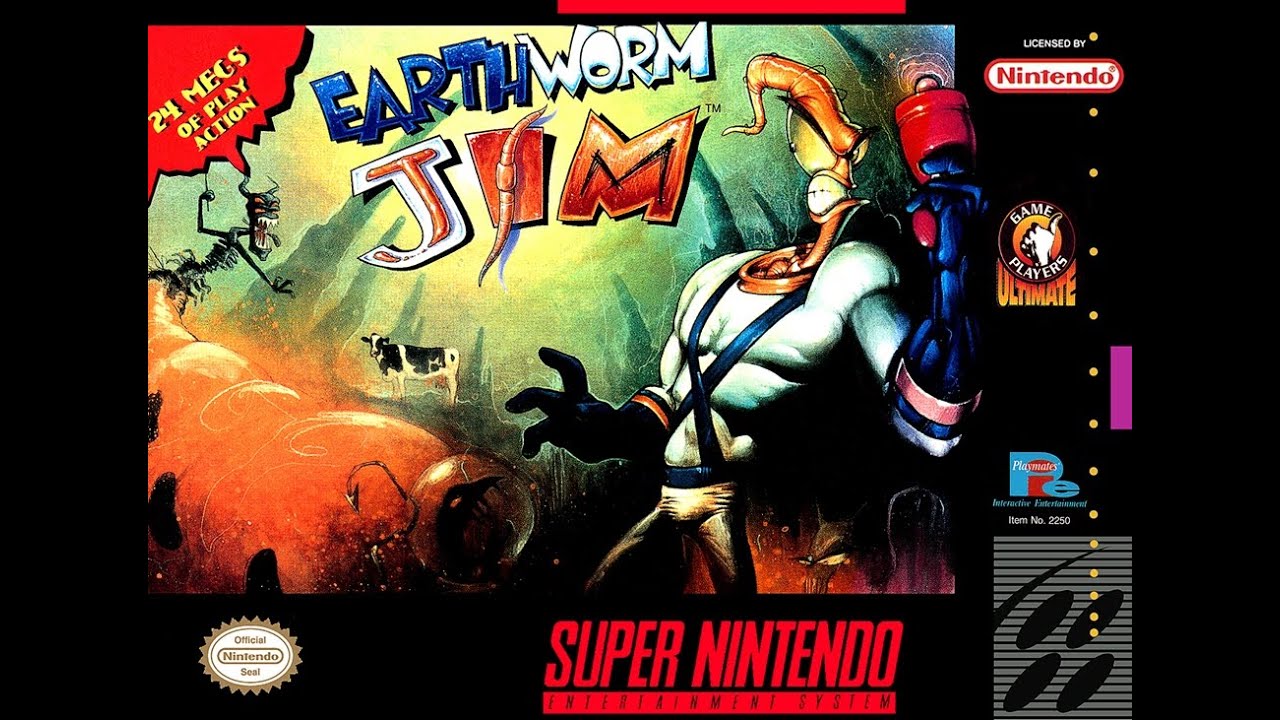 UMA MINHOCA COM PODERES INTERGALÁCTICOS: ALGUMAS FASES EARTHWORM JIM DO  SUPER NINTENDO 