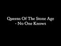 Queens Of The Stone Age - No One Knows (Lyrics)