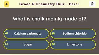 Grade 6 Chemistry Quiz - Part 1/10 | 10 MCQs on Elements, Compounds, and Everyday Chemistry Facts