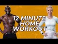 12 Minute Home Fat Burning Workout (BODYWEIGHT ONLY)