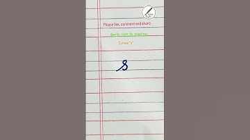 How to write cursive “s” #handwriting #cursivehandwriting #cursive #cursivewriting #writing #asmr
