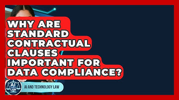 Why Are Standard Contractual Clauses Important For Data Compliance? - AI and Technology Law