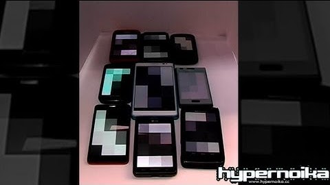 MobilePhone PixelSWaLL - First demo with 9 devices