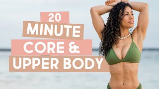 20 MIN CORE & UPPER BODY WORKOUT (At Home, Minimal Equipment) | Train Like A Gymnast