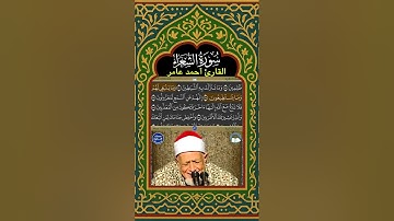 Sourat Al Shuaraa I ما تيسر من سورة الشعراء - مرئية - تتبع الكلمات- المصحف المجود - القارئ أحمد عامر