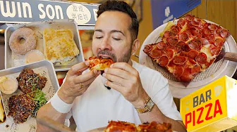 BROOKLYN NYC FOOD TOUR // DETROIT PIZZA, BACON EGG & CHEESE PANCAKE, FRIED CHICKEN, BUFFALO WINGS