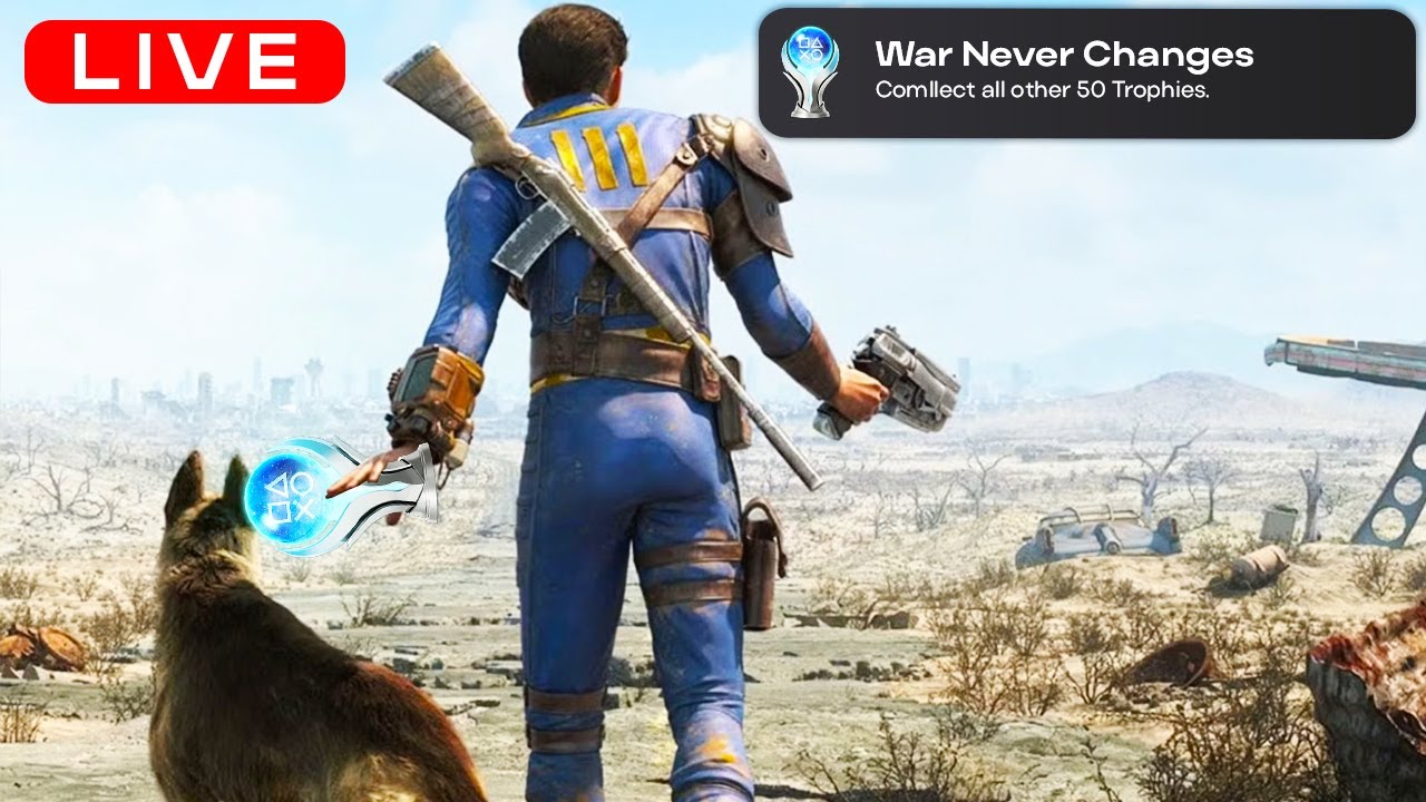 Venturing into the Wasteland for the FIRST TIME! Fallout 4 PLATINUM TROPHY! (Portrait)